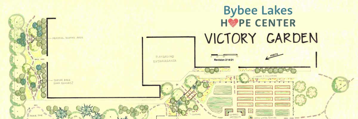 Bybee Lakes Hope Center Victory Garden Map