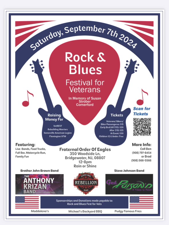 Rock & Blues Festival for Veterans - Bridgeport, New Jersey, September 7, 2024