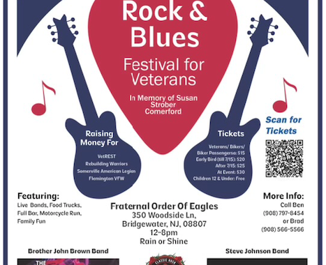 Rock & Blues Festival for Veterans, September 7, 2024 - Event Poster