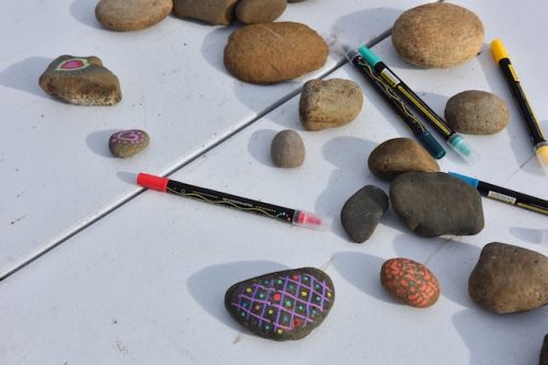 2025 October Harvest Fest - October 18 - Bybee Lakes Victory Garden - rock painting