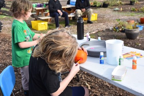 2025 October Harvest Fest - October 18 - Bybee Lakes Victory Garden - pumpkin painting