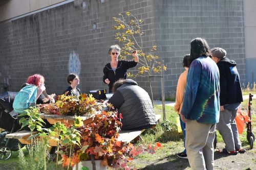 2025 October Harvest Fest - October 18 - Bybee Lakes Victory Garden - making autumn ornaments