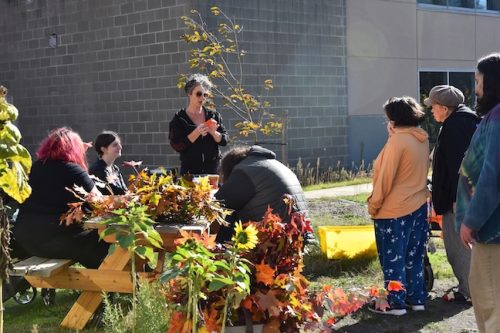 2025 October Harvest Fest - October 18 - Bybee Lakes Victory Garden - making autumn ornaments