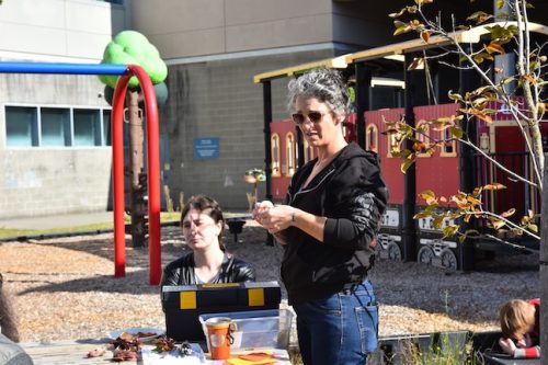 2025 October Harvest Fest - October 18 - Bybee Lakes Victory Garden - making autumn ornaments